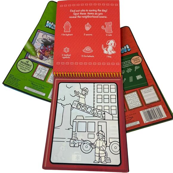 Melissa & Doug Activity Book Set Of Three On The Go Water Wow Water Reveal Pad - Picture 3 of 13